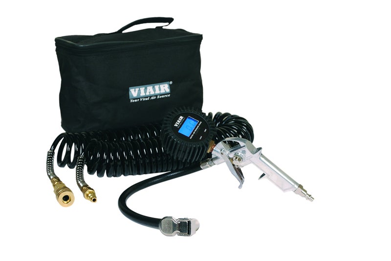 Viair 00044 Digital Inflation Kit with 2.5" Digital Tire Gun, 30' Hose and Carry Bag - Image 1